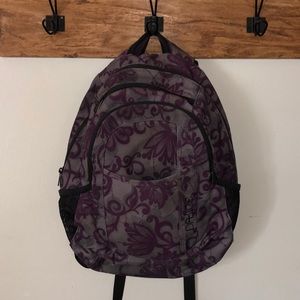 Purple Floral Dakine backpack